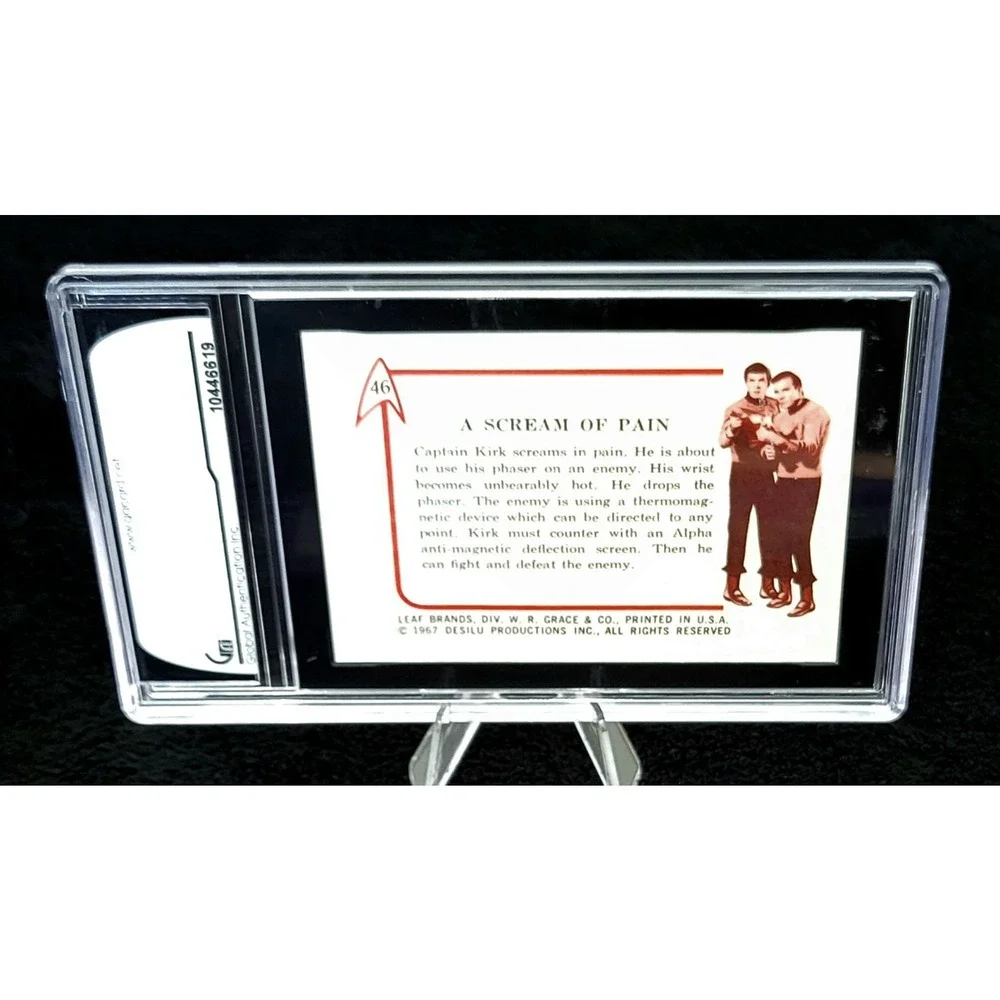 1967 Leaf Star Trek TOS Rare #46 Scream of Pain Graded 9.5 Gem Mint